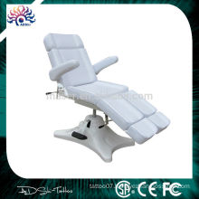 2015 New cheap massage chair, professional black white leather tattoo bed, adjustable swing legs soft tattoo chair